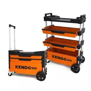 켄도 접이식 이동 철제 서랍함 공구함 운반용품