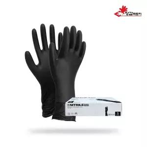 G클럽 니트릴 장갑 블랙 12인치 100매 식품용 요리용 식품용인증 긴손목