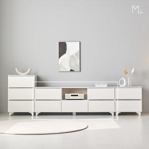 [모로] 레일린 무향변도장 1500 2단 오픈 거실장 TV장 티비다이 수납장 다용도