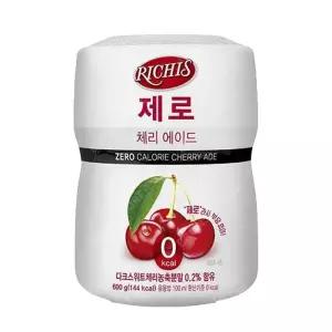 동서 리치스 제로 체리 에이드 600g 아이스티 파우더