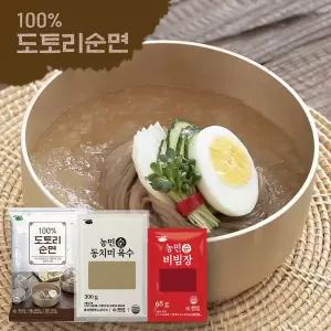 김영근 명인의 100%도토리면 12팩 (동치미육수 6 + 비빔장 6)