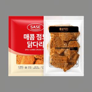사세 매콤 점보 닭다리 + 통살치킨