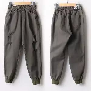 [하프클럽/]빅사이즈 409 컷팅스판데님스키니진 DCAA877