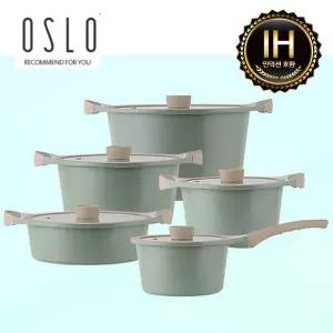 [한일스텐레스]오슬로(OSLO) 마린 세라믹인덕션냄비 5종SET(10PCS)