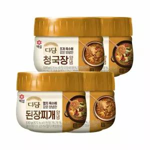 다담 된장찌개 양념 530g 2개+청국장 양념 530g 2개