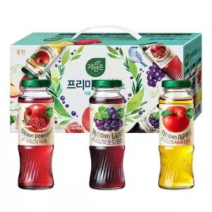 자연은 프리미엄 음료세트 180ml x 36개 석류 포도 사과