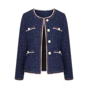 [롯데백화점]티뷰 로프 라인 배색 트위드 자켓_V5A-CJK006