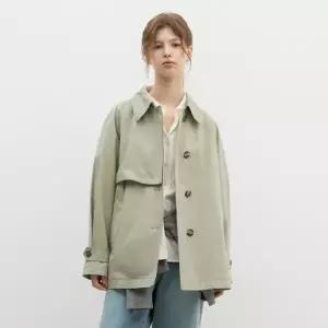 [롯데백화점]시스티나 벨티드 건플랩 트렌치 코트 AWWBYP11030