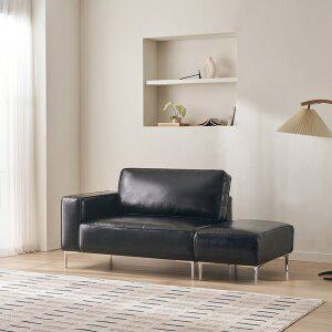 [삼익가구]오번스 2인용 가죽 소파(스툴포함)