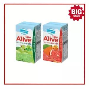 동원 덴마크 테이크얼라이브 블러드오렌지 120mL x 24개 + 샤인머스캣120mL x 24개