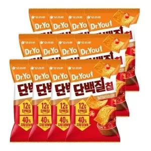 오리온 닥터유 단백질칩 칠리살사맛 60g x12개