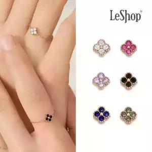 [르샵주얼리] 14K 쁘띠 클로버 체인 반지(GoldPlated)_LJ5360BRR