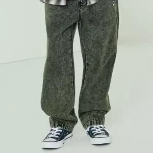 커버낫 키즈 워시드 테이퍼드 데님팬츠 그린 CK2503IP28GN