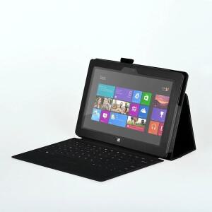 Surface Pro 태블릿 가죽 케이스 Microsfot Windows용 10.6인치 2 플립 Pu 커버