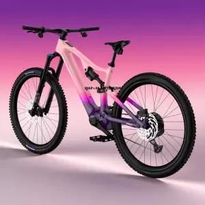 전기 산악 자전거 풀 서스펜션 중앙 모터 350W 540Wh 85Nm 카본 프레임 12단 47km/h 경량 20.5kg XC 레이스