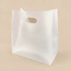 쇼핑백 비닐봉투 (대) HD 링형 투명 100장/손잡이/배달/봉투/일회용/비닐/비닐백/포장/봉지/도시락/OPP