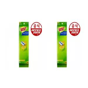 3M 스카치브라이트 정전기 청소포 리필 대형 60매 2개