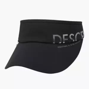 데상트골프썬캡 KQF DQ22WFSV42-BLKG 여성 와이드 선바이저 / BLACK