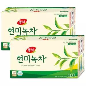 동서 현미녹차 1.5g x 200T 100개입x2개