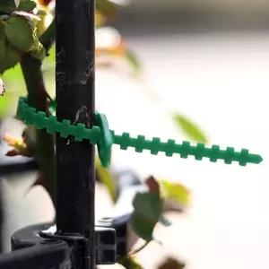 (17cm x 50개) 가든타이 식물 전용 재사용 고정 타이/클립/가지/작물/집게/호박/덩쿨/지지대/과일/나무