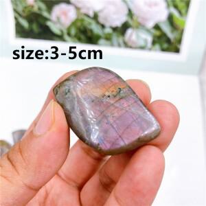 천연 크리스탈 보라색 래브라도라이트 스톤, 원석 월장석, 힐링 락 룸 장식 선물