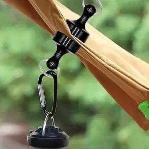 강력 자석 카라비너 캐러비너 캠핑 비나 등산용 고리 소형 미니 클립 D형 마그네틱 낚시 걸이 카라비나