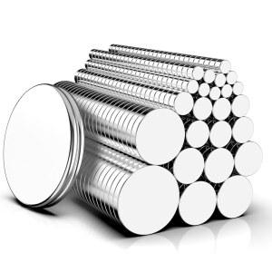 자석, 카탈레다스 600 팩 8 가지 크기 소형 원형 자기 희토류 네오디뮴 냉장고 가정용 주방 사무실 취미용 핸드크래프트 목공예 미니어처 모델 베이스, 실버