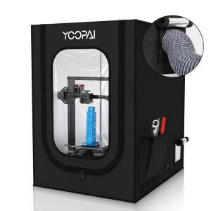 [미국배송] YOOPAI 3D 프린터 인클로저 크리얼리티 엔더 3 V3 SE /KE / PRO V2 S1 애니큐빅 엘레구 프린터용 방진 텐트 온도 보호 커버 29.5 25.6 21.6