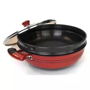 찜솥냄비 키친아트 찜냄비 찜솥 경질 찜통 채반 찜기 2단 28cm 스텐찜통