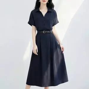 [몽벨리즈]아뜨랑스셔츠카라원피스 mde2302882