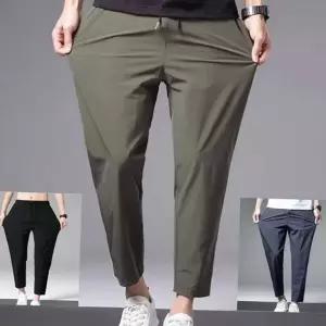 남성 냉감 바지 링클프리 스판 데일리 남성 여름 슬랙스 캐주얼 초경량 트레이닝 스포츠