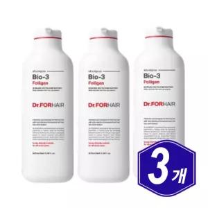 닥터포헤어 바이오3 폴리젠 탈모완화 샴푸 허브향 500ml x 3개 중년 남자 여자 시니어 모발 두피 관리