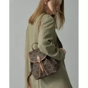 매장정품 닥스 DAKS WOMENS ACCESSORIES 다크브라운 DD패턴 가죽배색 백팩 DCBA4F889W3 685774
