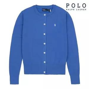 [폴로랄프로렌]여성 코튼 블렌드 가디건 블루
