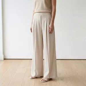 [올리브데올리브]올리브데올리브 올리브데올리브 레터링밴딩 투턱 와이드팬츠YW4ML5210