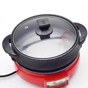 2단 분리형 가정용 전골 멀티 전기쿠커 냄비 라면포트 슬로우 찜기 기계