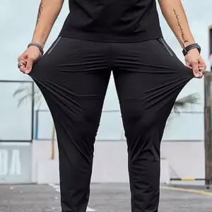 밴딩 슬랙스 얇은 스트레치 데일리 여름 슬랙스 쿨링 바지 남성 트레이닝 스포츠 기능성 레깅스 경량 흡수