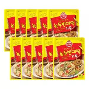 녹두빈대떡가루 500G 10개 부침 부용 양념 다용도 전가루 전부 분말