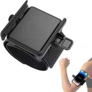 암밴드 휴대폰 홀더 화면 차단 없음 360 회전 암폰 마운트 메모리 잠금 빠른 릴리스 Android용