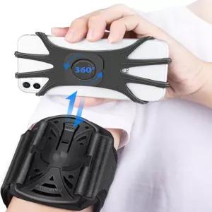 휴대폰용 홀더 암밴드 분리형 및 360 회전 스포츠 키 포켓 포함 17/16/15/14/13 Pro/12 Pro/XS/XR/8/7/6s