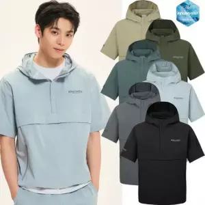 디스커버리 25SS DXTR7E053 프레시벤트 폴튼 트레이닝 반팔 아노락 바람막이 방풍 냉감 자켓 202484