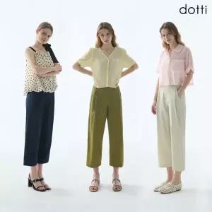 [도티 dotti] 도티 26SS NC 원턱 베이직 8부팬츠 3종 (D6NTW)