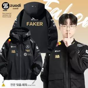 2025 T1 팀 후드 챔피언십 01.블랙 바람막이 페이커 M 유니폼 티원 점퍼 집업 블랙 1 S