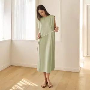 허비쉬 익스텐션 타이업 원피스 - 라이트그린 937571