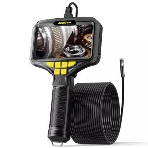 게일트론 듀얼 렌즈 내시경 카메라 5.0인치 IPS 화면 검사 1080P HD 휴대용 보어스코프 8개의 LED 조명