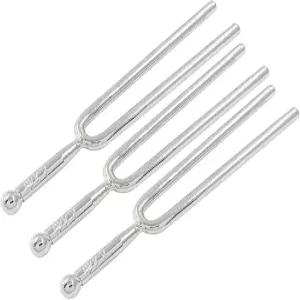 Piutouyar 3개 440Hz 튜닝 포크 메탈 A 세트 표준 튜너 톤 도구 장치 바이올린 기타 악기