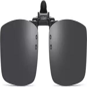 처방 안경용 편광 클립온 플립 업 메탈 림리스 선글라스