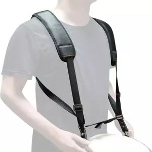 젬베 어깨끈 미끄럼 방지 디자인 아프리카 핸드 드럼 타악기 벨트(블랙)