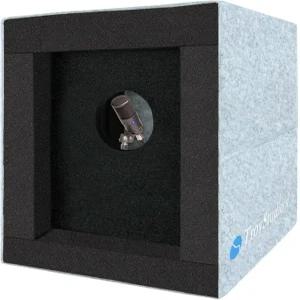 트로이스튜디오 밀폐 방음 상자 휴대용 마이크 격리 실드 어쿠스틱 폼 패널이 장착된 접이식 반사 필터