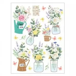 스티커몰 그래픽s 홈플라워 DT 965 다이어리꾸미기 우산꾸미기 DIY 데코스티커 투명 이모티콘